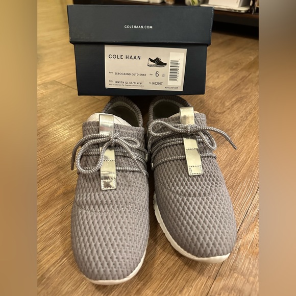 Cole Haan Zerogrand Metallic Quilted Sneakers - Picture 6 of 7